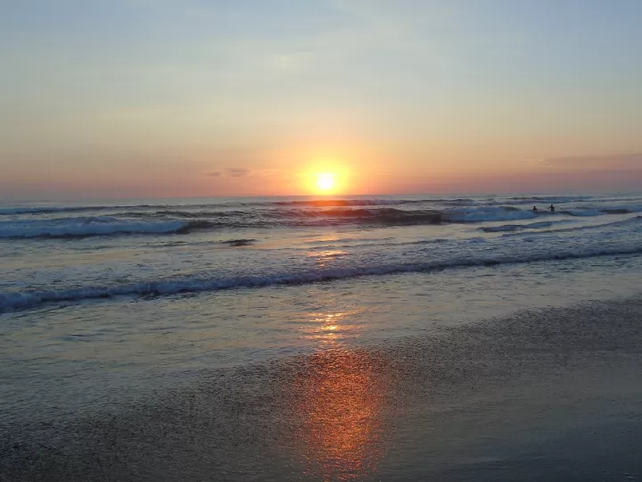 puesta de sol en el mar